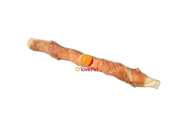 Chicken wrap thick rawhide stick